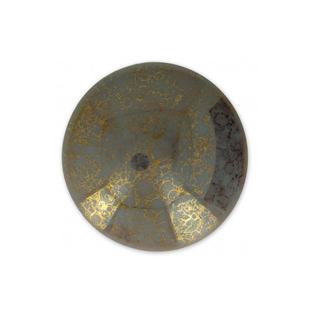 cabochon verre 25mm Op Dark Amethyst Luster (x1)  