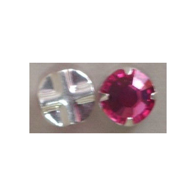 Strass a coudre 6MM rose