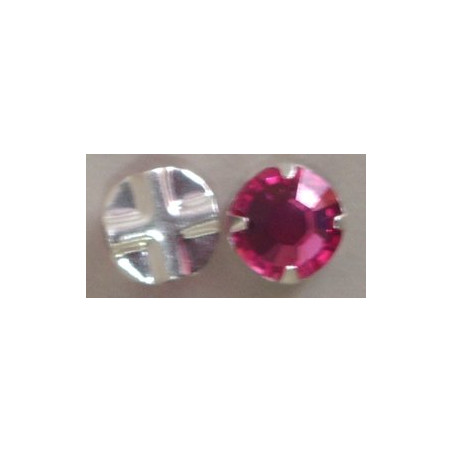 Strass a coudre 6MM rose