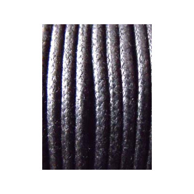 Coton Ciré 3mm Noir (X40m) Coton Ciré 3mm Noir (X40m)