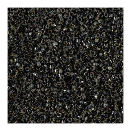 DB2261 Delicas 11/0 Opaque Black Picasso (x 5gr)   