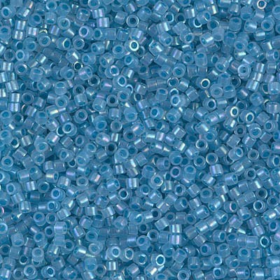 DB1761 Delicas 11/0 Sparkling sky Blue lined Opal AB (x 5gr) DB1761 Delicas 11/0 Sparkling sky Blue lined Opal AB (x 5gr)