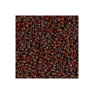 R15-4513 Rocaille 15/0 Opaque Red Picasso DB2263(x5gr) R15-4513 Rocaille 15/0 Opaque Red Picasso DB2263(x5gr)