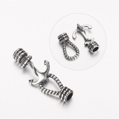 Fermoir Ancre 42x17x7mm Vieil Argent (X1) Fermoir Ancre 42x17x7mm Vieil Argent (X1)