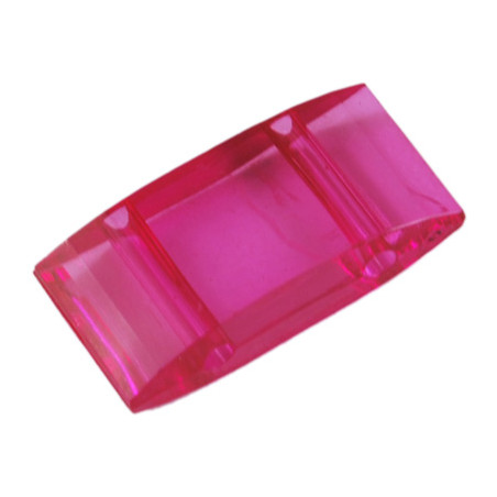 Perle Carrier synthétique plate 18x9mm - Fuchsia (x10)  