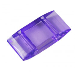 Perle Carrier synthétique plate 18x9mm - Tanzanite (x10)    