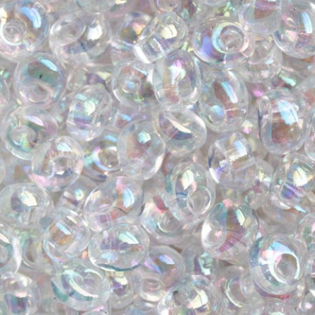 MA-2141 Gouttes Miyuki Magatamas 4mm Inside color Rainbow (x 10gr)   