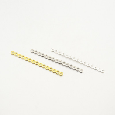 Intercalaire 15 rangs Vieil Argent 50X3.5X1,5mm (X1) Intercalaire 15 rangs Vieil Argent 50X3.5X1,5mm (X1)