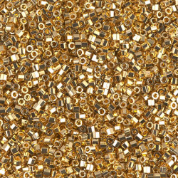 DBC0031 Delicas 11/0 Gold plated 24k Hex Cut (x 5gr)  