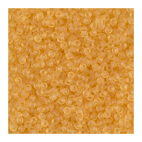 R11-0132F Rocailles 11/0 Transp Mat Light Topaz (x 10gr) 