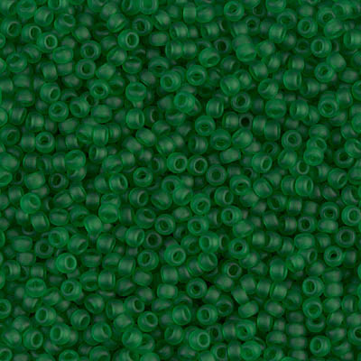 R11-0146F Rocailles 11/0 Transparent Mat Green(x 10gr) R11-0146F Rocailles 11/0 Transparent Mat Green(x 10gr)