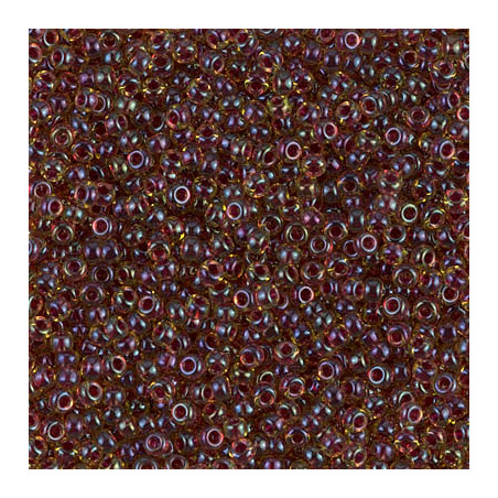 R11-0336 Rocailles 11/0 Wine Lined Peridot Luster(x 10gr)  