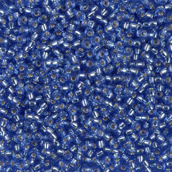 R11-2431 Rocailles 11/0 Silver Lined Dark Cornflower Blue (x 10gr) 