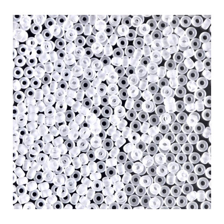 R11-0131Fr Rocailles 11/0 Crystal Mat AB (x10gr)