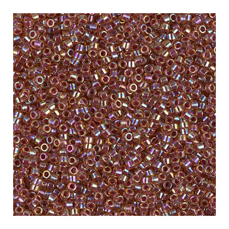 DB0088 Delicas 11/0 Berryl Lined Light Topaz Ab (x 5gr) 