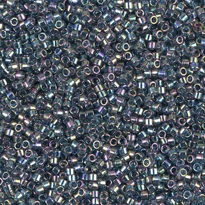 DB0111 Delicas 11/0 Trans Blue Rainbow Gold Luster (x 5gr) DB0111 Delicas 11/0 Trans Blue Rainbow Gold Luster (x 5gr)