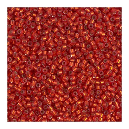 DB0683 Delicas 11/0 Dyed Semi Mat Silver Dark Ruby (x 5gr)  