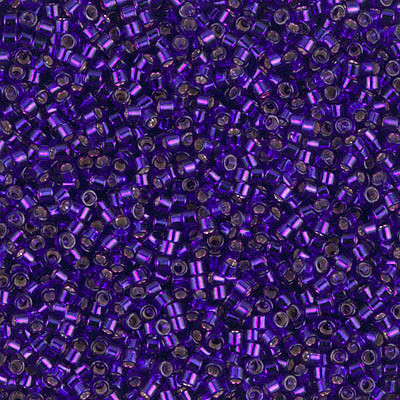 DB0610 Delicas 11/0 Dyed Silver Lined Dark Violet (x 5gr) DB0610 Delicas 11/0 Dyed Silver Lined Dark Violet (x 5gr)