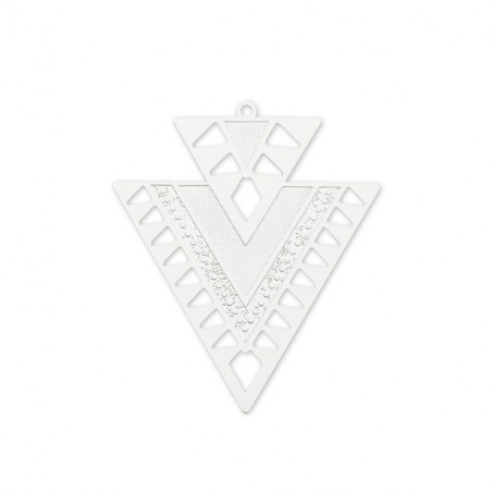 Estampe Argentée 45X38mm (X1)