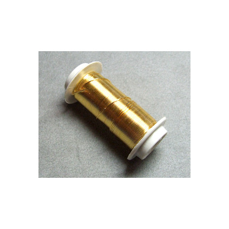 Bobine Fil de Cuivre (doré) 0,9mmX9m(X1) 