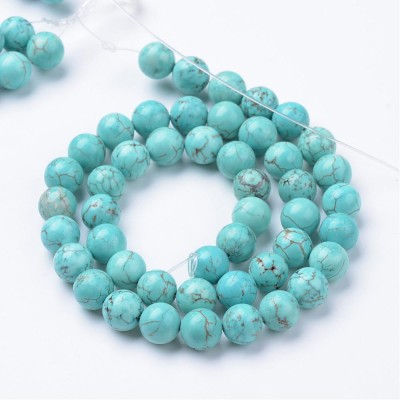 Ronde 8mm Turquoise (x5) Ronde 8mm Turquoise (x5)