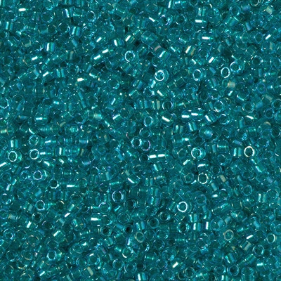 DB2380 Delicas 11/0 Fancy Lined Teal Green (x5gr)
