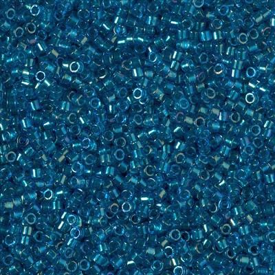 DB2385 Delicas 11/0 Fancy Lined Teal  Blue (x5gr)     