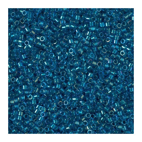 DB2385 Delicas 11/0 Fancy Lined Teal  Blue (x5gr)     