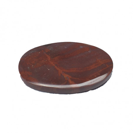 Cabochon jaspe rouge 42x23x5 mm (x1)                      