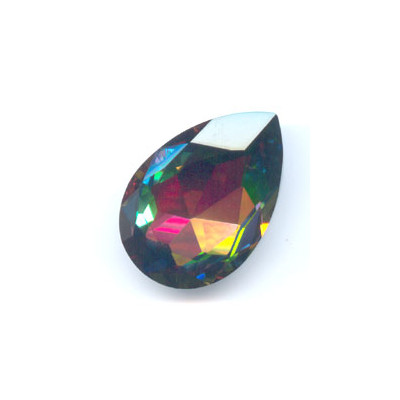 Cabochon Poire 30X20mm Vitrail Médium Folied (x1) Cabochon Poire 30X20mm Vitrail Médium Folied (x1)