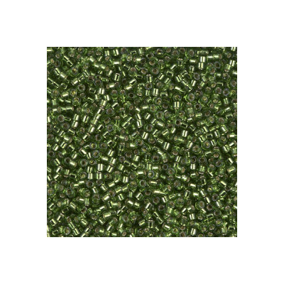 DBS-1207 Délicas 15/0  Silver Ligned Olive (x 5gr)