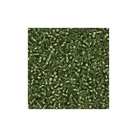 DBS-1207 Délicas 15/0  Silver Ligned Olive (x 5gr)