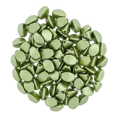 Perles Pinch 5X3mm Pastel Olivine (X50) Perles Pinch 5X3mm Pastel Olivine (X50)