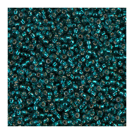 R11-0030 Rocailles 11/0 Zircon ligned Silver (x 10gr) 