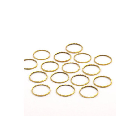 Support Rond Strié Laiton 10mm(x1) 