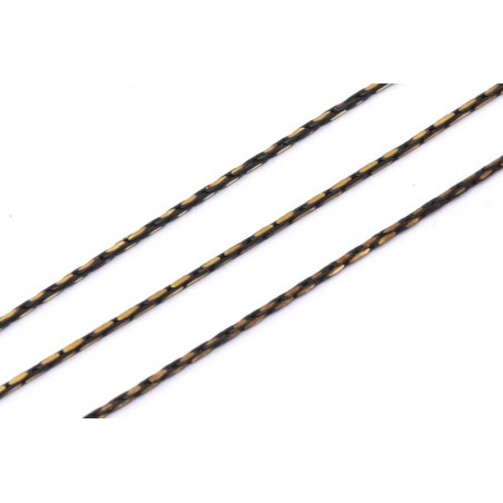 Chaîne serpent laiton Black Doré 0.7mm (X50cm)  