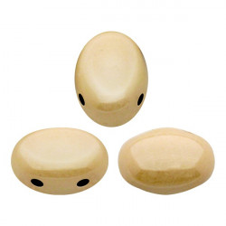  Perles Samos® par Puca® 5x7mm Opaque Beige Ceramic Look (x5gr)  