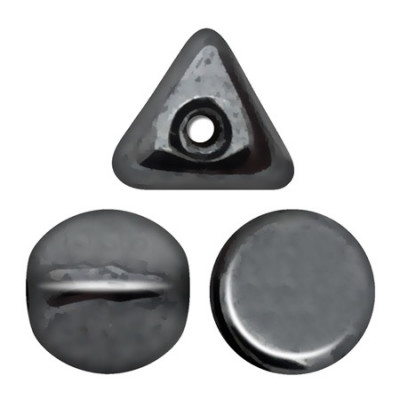 Perles Ilos® par Puca® 5x7mm Jet Hematite  (x5gr)