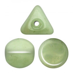 Perles Ilos® par Puca® 5x7mm Opaque Light Green Ceramic Look (x5gr)  