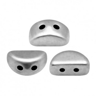 Perles Kos® par Puca® 3x6mm Argentées Silver (x5gr)   