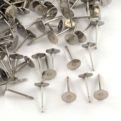 Boucle Clou Acier Inoxydable 8mm (X2pc) Boucle Clou Acier Inoxydable 8mm (X2pc)