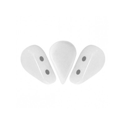 PERLES EN VERRE AMOS® PAR PUCA® 5X8 MM OPAQUE WHITE (X5G) 