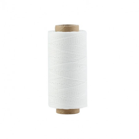 Cordon Polyester Blanc 0.5mm (X1m)    
