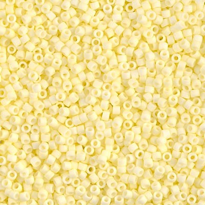 DB1511 Delicas 11/0 Opaque Pale Yellow Mat (x 5gr) DB1511 Delicas 11/0 Opaque Pale Yellow Mat (x 5gr)