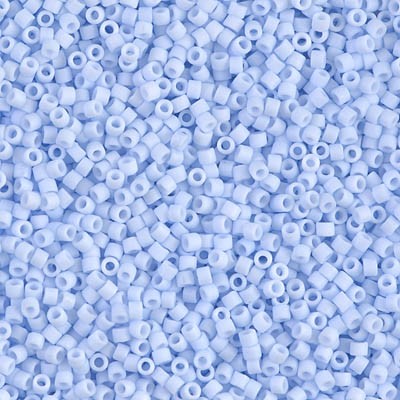 DB1517 Delicas 11/0 Opaque Lt Sky Blue Mat (x 5gr) DB1517 Delicas 11/0 Opaque Lt Sky Blue Mat (x 5gr)