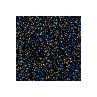R11-4511 Rocailles 11/0 Picasso Opaque Smoky Black (x10gr)  