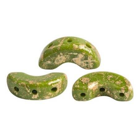 Perles Arcos® Par Puca® Opaque Green Splash (5gr)  