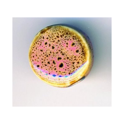 Céramique rond plat Rose 20X10mm(x1) Céramique rond plat Rose 20X10mm(x1)