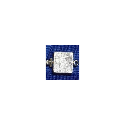 Fermoir Paqué Argent Rhodium Cube 10mm (X1) Fermoir Paqué Argent Rhodium Cube 10mm (X1)
