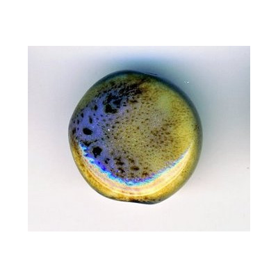 Céramique rond plat Marron clair 20X10mm(x1) Céramique rond plat Marron clair 20X10mm(x1)